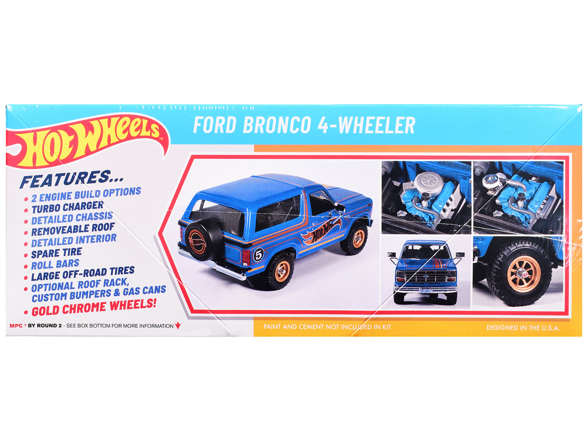 Skill 2 Model Kit Ford Bronco 4-Wheeler "Hot Wheels" 1/25 Plastic Model by MPC
