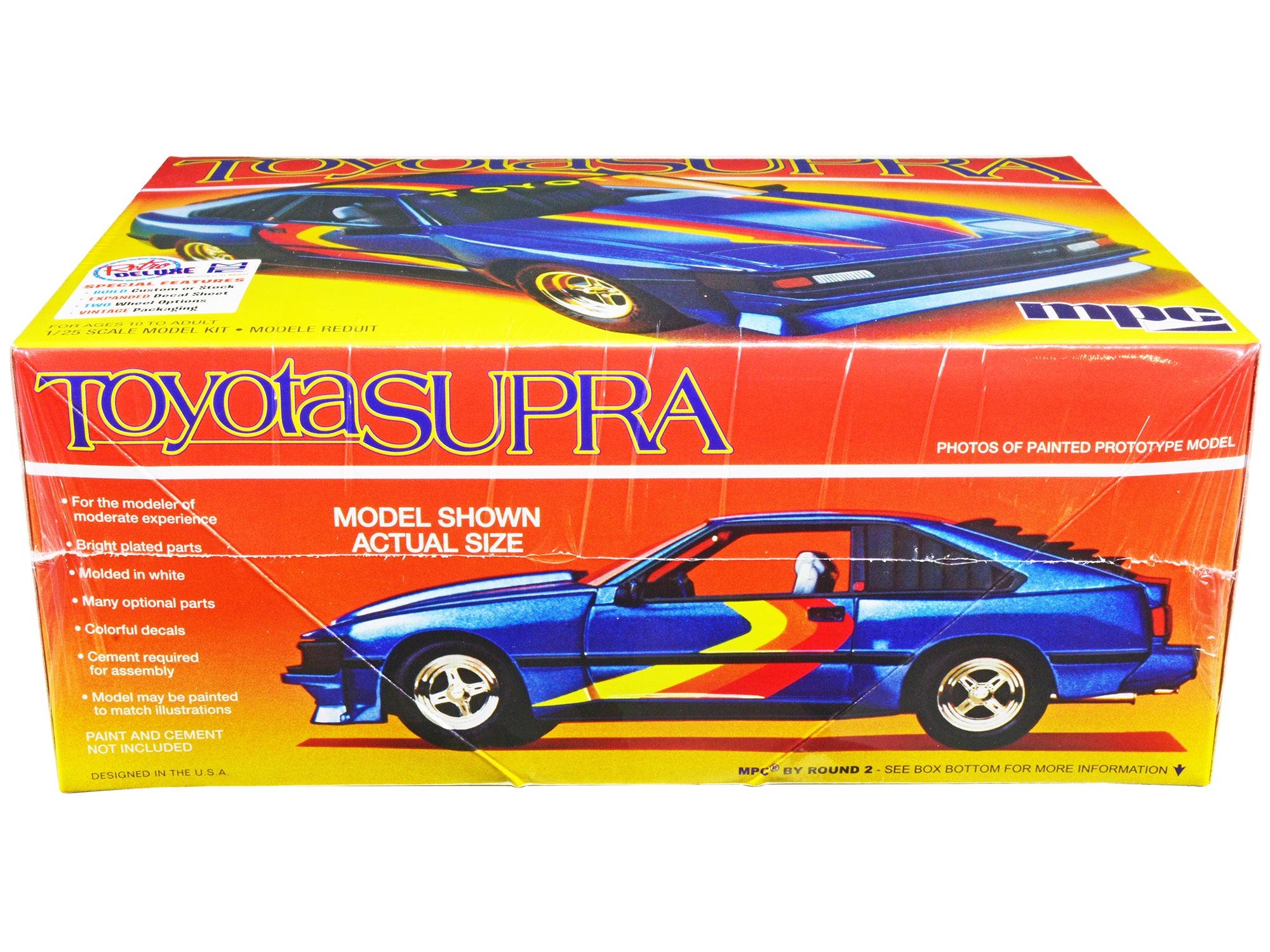 Skill 2 Model Kit 1983 Toyota Celica Supra 1/25 Scale Model Car by MPC - image 2