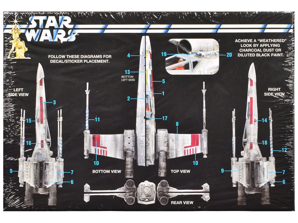 Skill 2 Snap Model Kit Luke Skywalker X-Wing Fighter "Star Wars: A New Hope" (1977) Movie 1/63 Scale Model by MPC - image 4