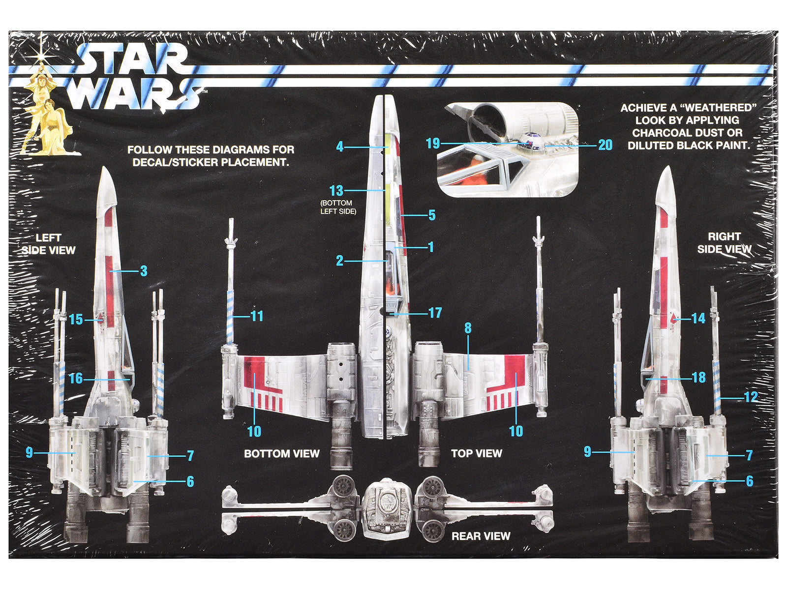 Skill 2 Snap Model Kit Luke Skywalker X-Wing Fighter "Star Wars: A New Hope" (1977) Movie 1/63 Scale Model by MPC - image 4