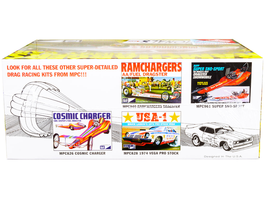 Skill 2 Model Kit Dodge Challenger Ramchargers Funny Car "Legends of the Quarter Mile" 1/25 Scale Model by MPC - image 3
