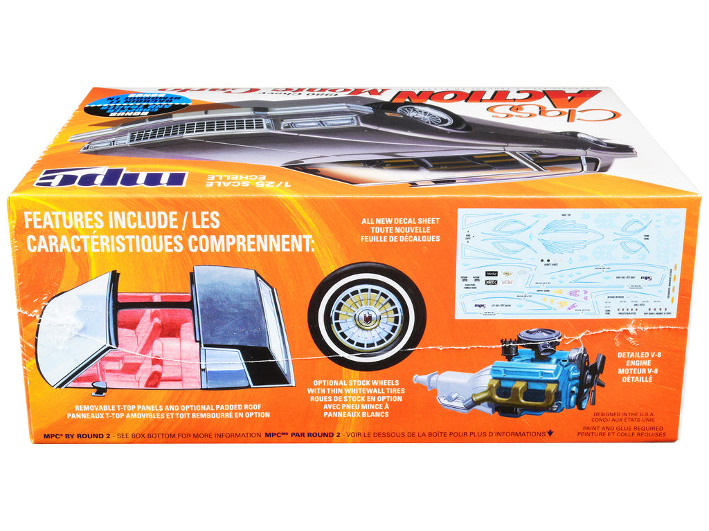 Skill 2 Model Kit 1980 Chevrolet Monte Carlo "Class Action" with Motorcycle and Trailer (Skill 2) 1/25 Scale Model Car by MPC - image 3