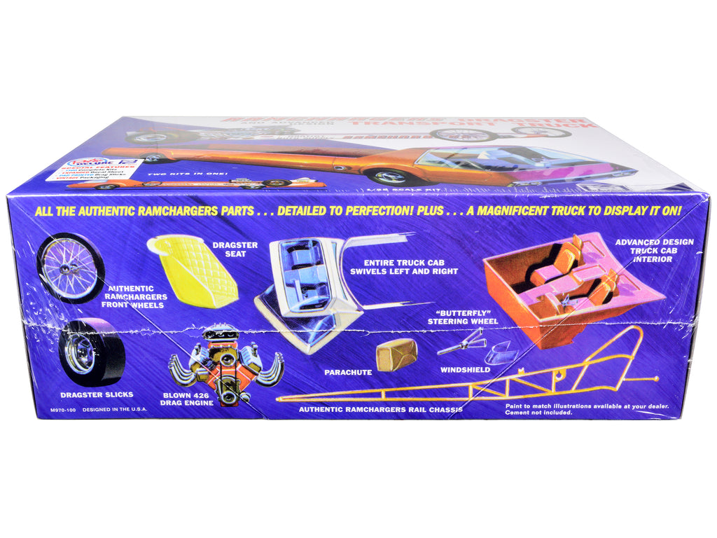 Skill 2 Model Kit Ramchargers Dragster and Advanced Design Transport Truck 2 Kits in 1 1/25 Scale Models by MPC - image 3
