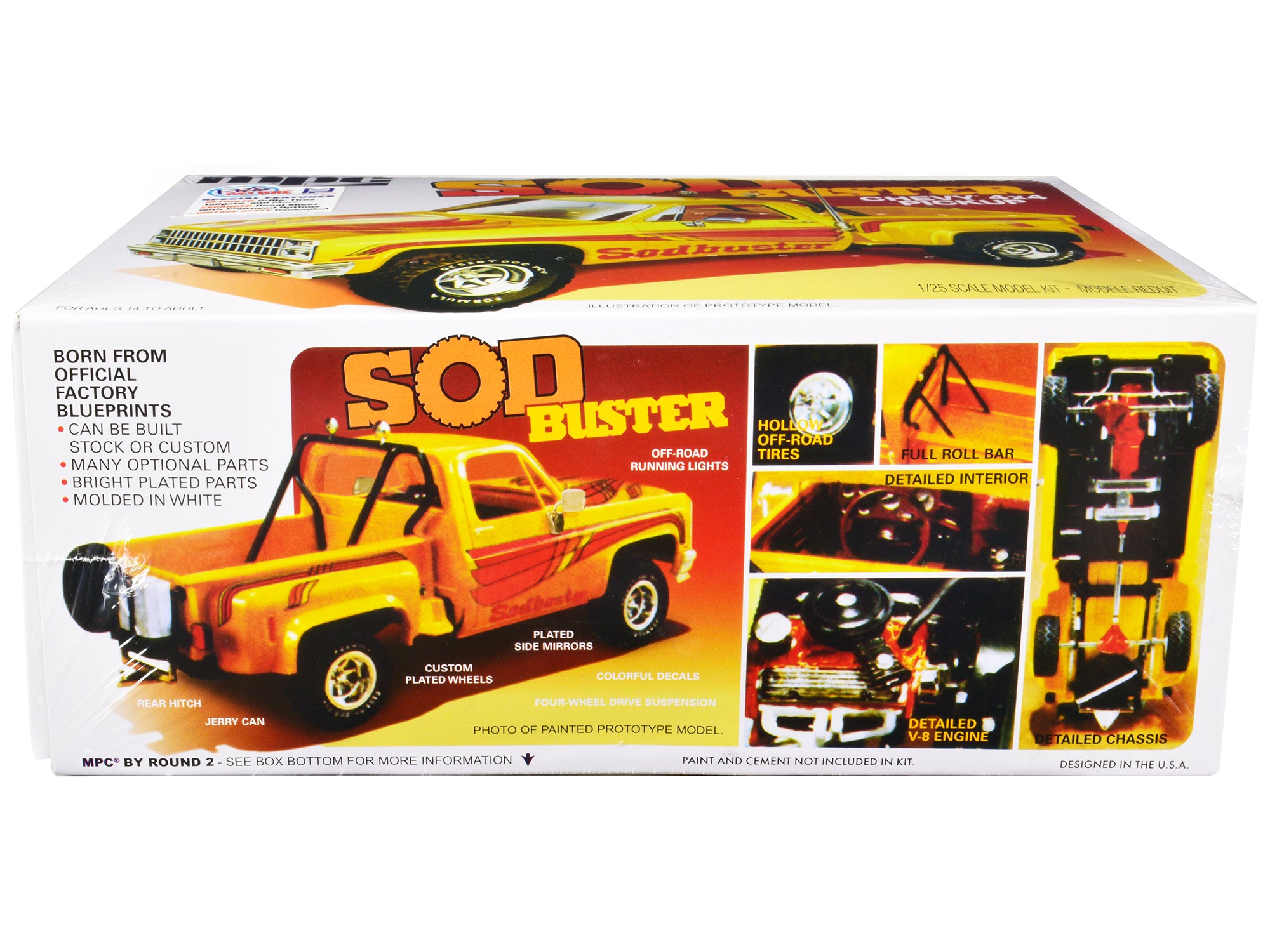 Skill 2 Model Kit 1981 Chevrolet 4x4 Stepside Pickup Truck "Sod Buster" 1/25 Scale Model by MPC - image 3