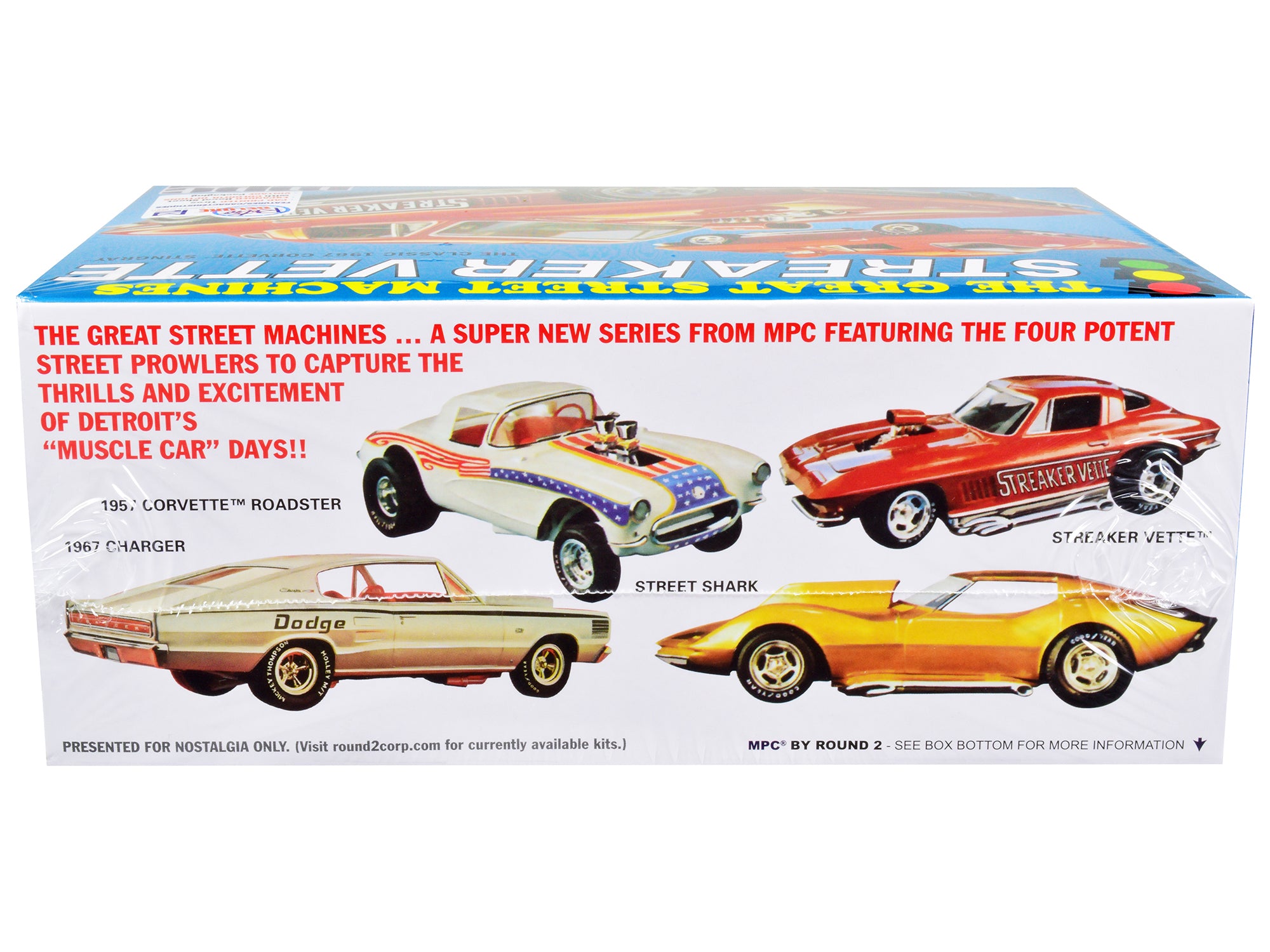 Skill 2 Model Kit 1967 Chevrolet Corvette Stingray "Streaker Vette" "The Great Street Machines" Series 1/25 Scale Model Car by MPC - image 2