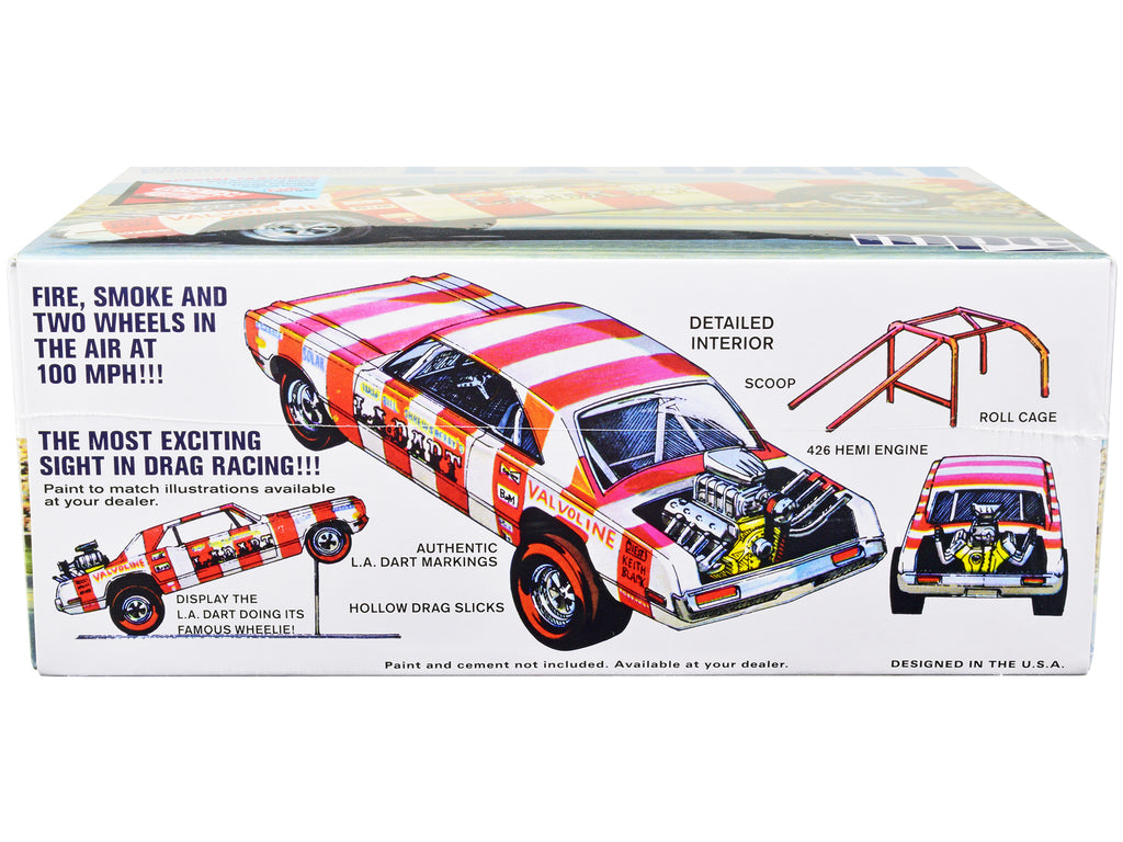 Skill 2 Model Kit Bill Shrewsberry's L.A. Dart Wheelstander Drag Car "Legends of the Quarter Mile" Series 1/25 Scale Model Car by MPC - image 3