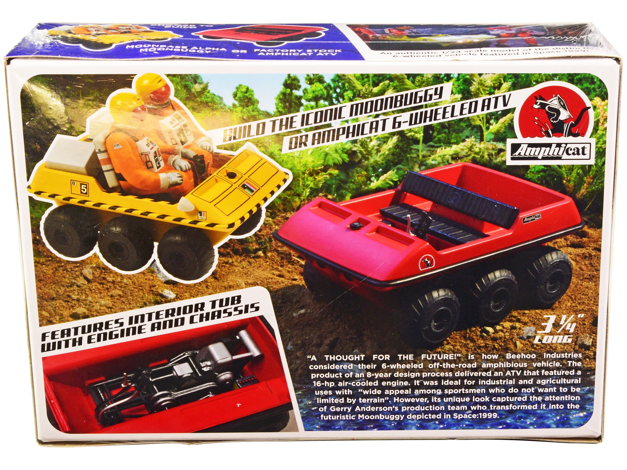 Skill 2 Moonbuggy/Amphicat 6-Wheeled ATV "Space: 1999" (1975-1977) TV Show 2-in-1 Model Kit 1/24 Scale Model by MPC - image 4