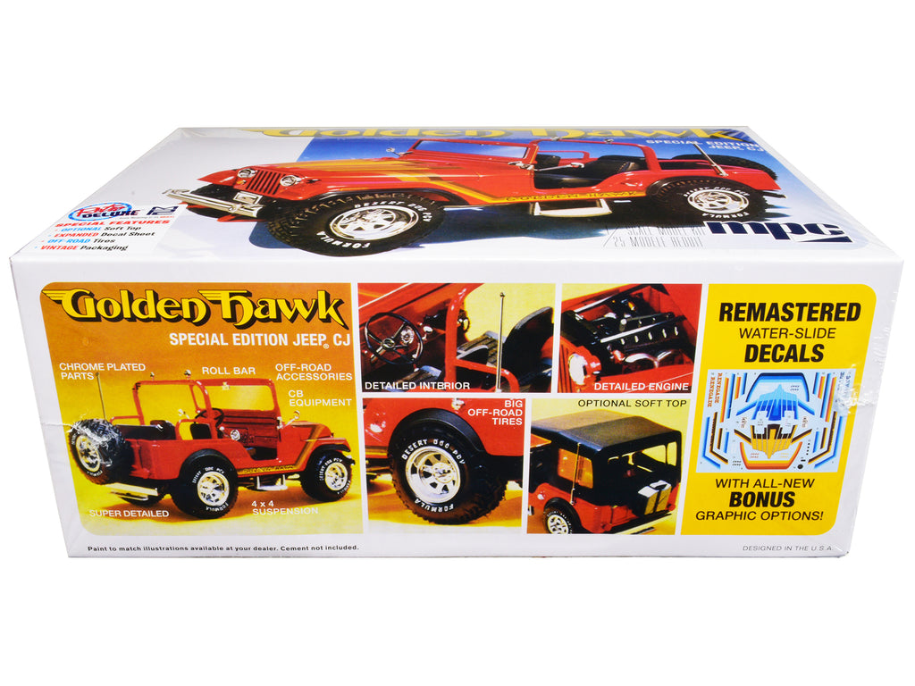 Skill 2 Model Kit 1981 Jeep CJ5 Golden Hawk 1/25 Scale Model Car by MPC - image 3