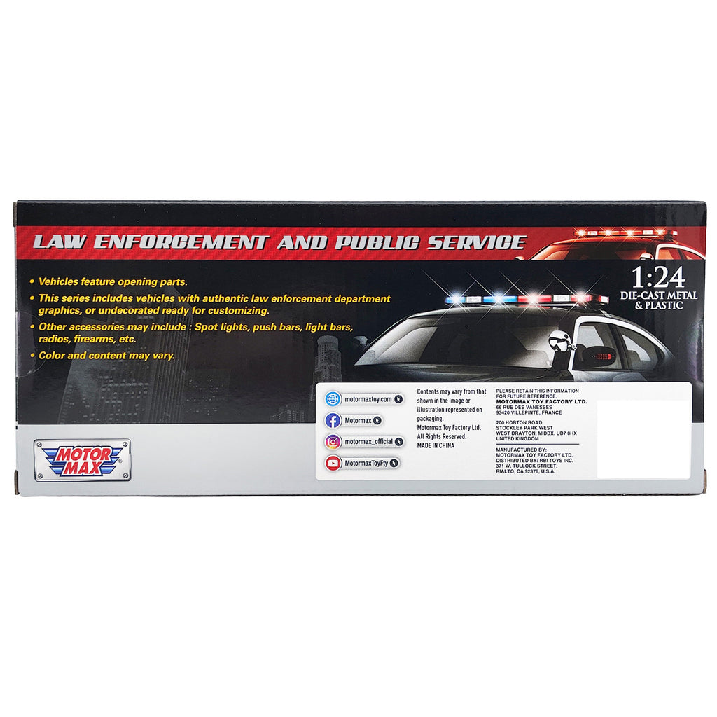 2019 Ford F-150 Lariat Crew Cab Pickup Truck Unmarked Plain White "Custom Builder's Kit - Law Enforcement and Public Service" Series 1/27 Diecast Model Car by Motormax - image 2