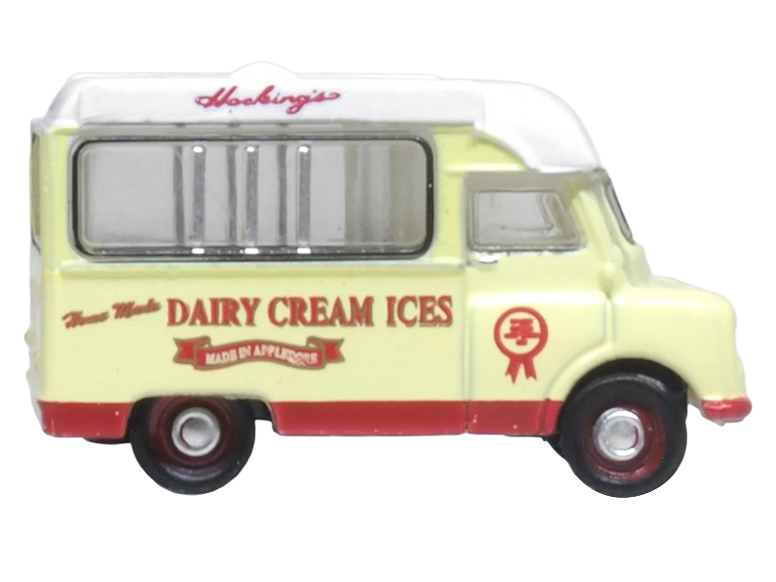 Bedford CA Ice Cream Van "Hockings Dairy Cream Ice" Cream with White Top 1/148 (N) Scale Diecast Model Car by Oxford Diecast - image 2