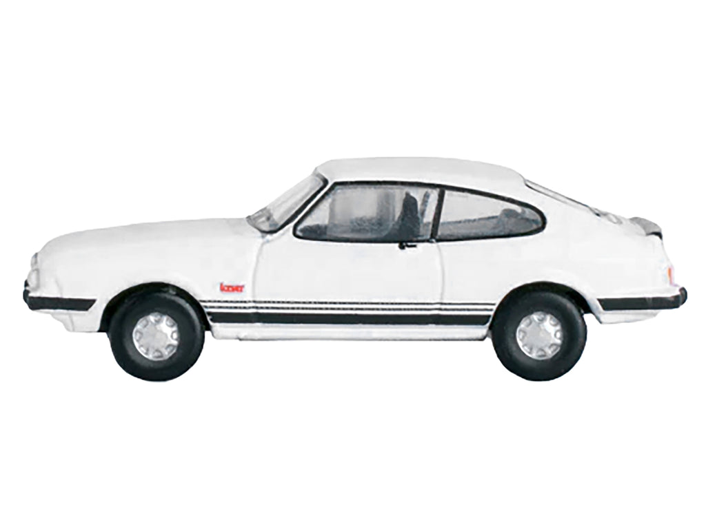 Ford Capri Mk3 RHD (Right Hand Drive) Diamond White with Black Stripes 1/148 (N) Scale Diecast Model Car by Oxford Diecast - image 2