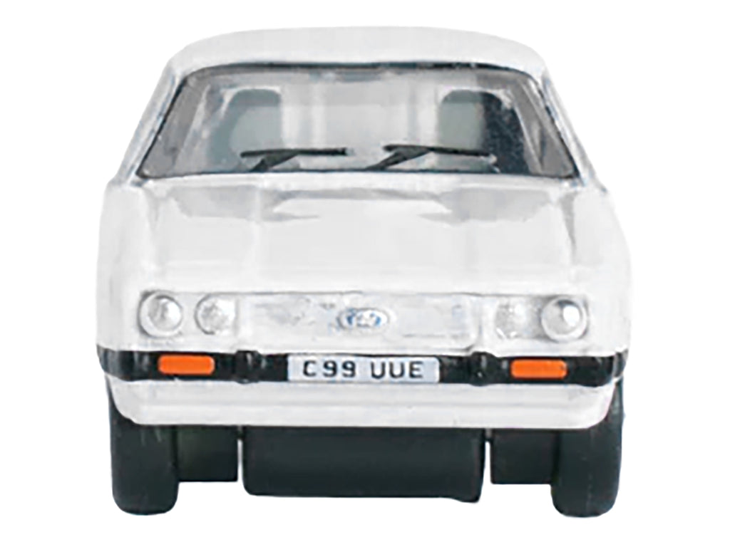 Ford Capri Mk3 RHD (Right Hand Drive) Diamond White with Black Stripes 1/148 (N) Scale Diecast Model Car by Oxford Diecast - image 3