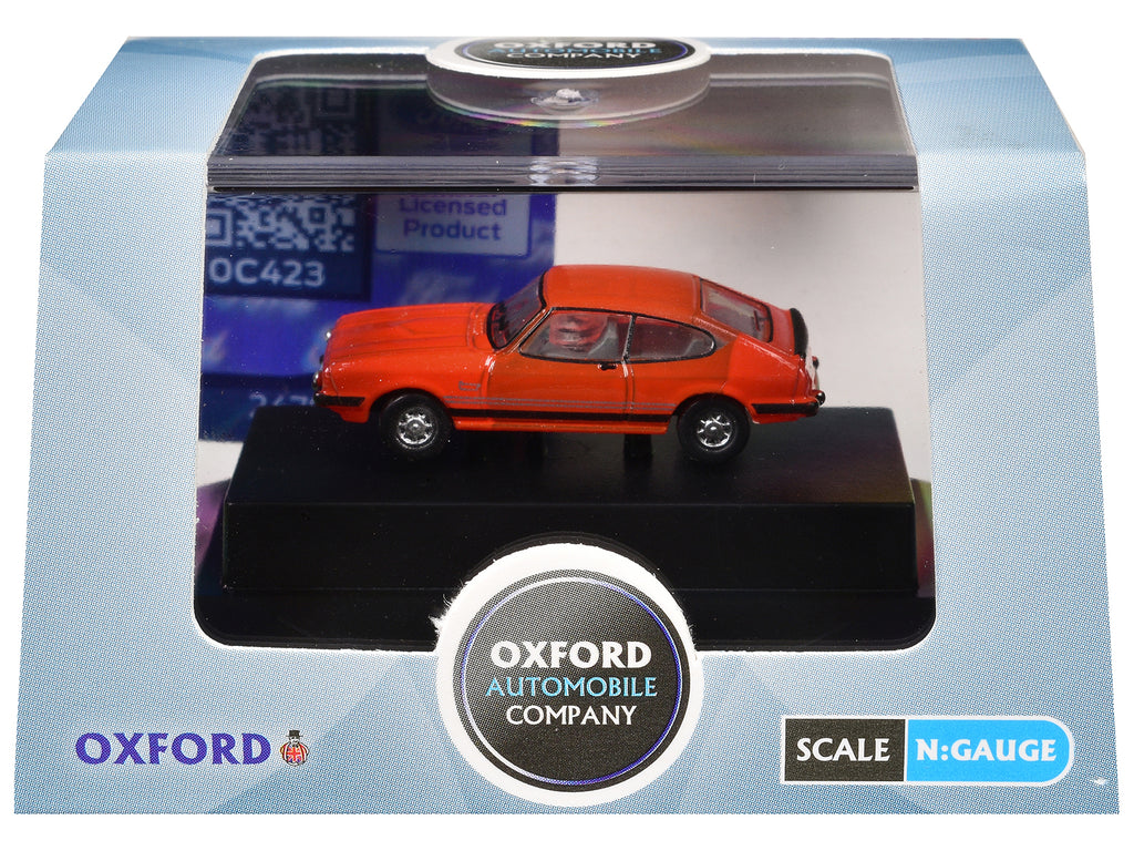 Ford Capri Mk3 RHD (Right Hand Drive) Sebring Red 1/148 (N) Scale Diecast Model Car by Oxford Diecast - image 3