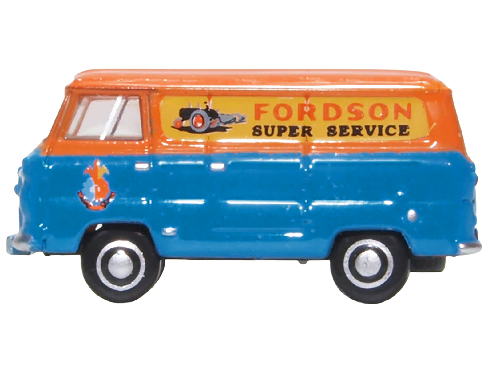 Ford 400E Van RHD (Right Hand Drive) "Fordson Super Service" Blue and Orange 1/148 (N) Scale Diecast Model Car by Oxford Diecast - image 2