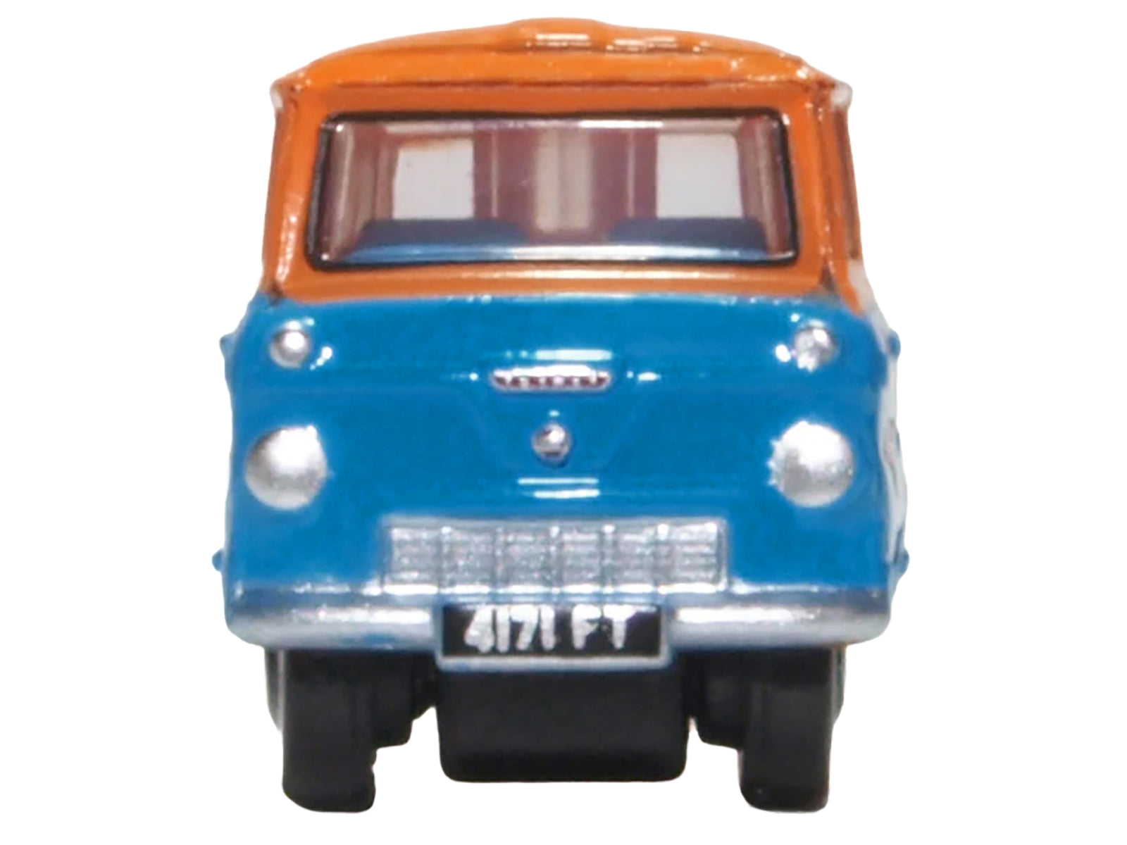 Ford 400E Van RHD (Right Hand Drive) "Fordson Super Service" Blue and Orange 1/148 (N) Scale Diecast Model Car by Oxford Diecast - image 3
