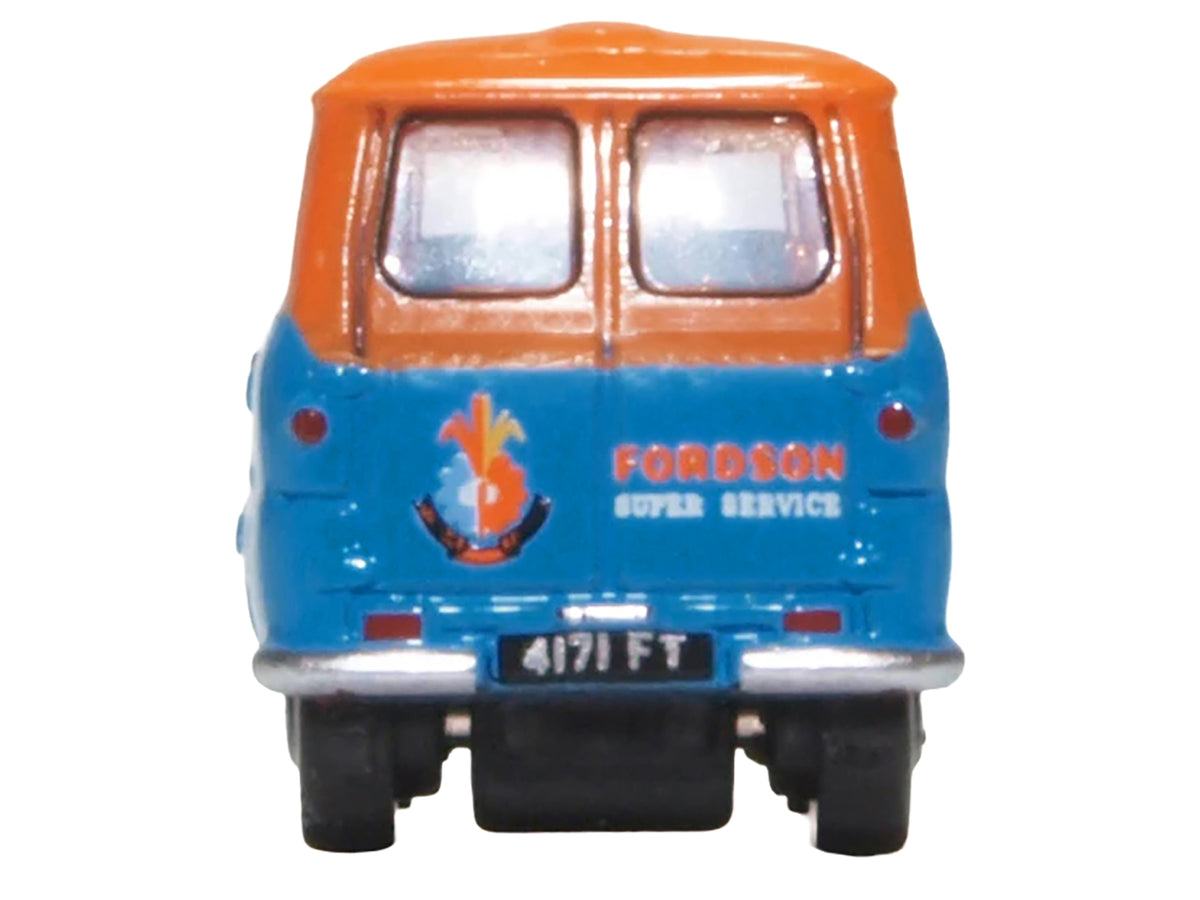 Ford 400E Van RHD (Right Hand Drive) "Fordson Super Service" Blue and Orange 1/148 (N) Scale Diecast Model Car by Oxford Diecast - image 4