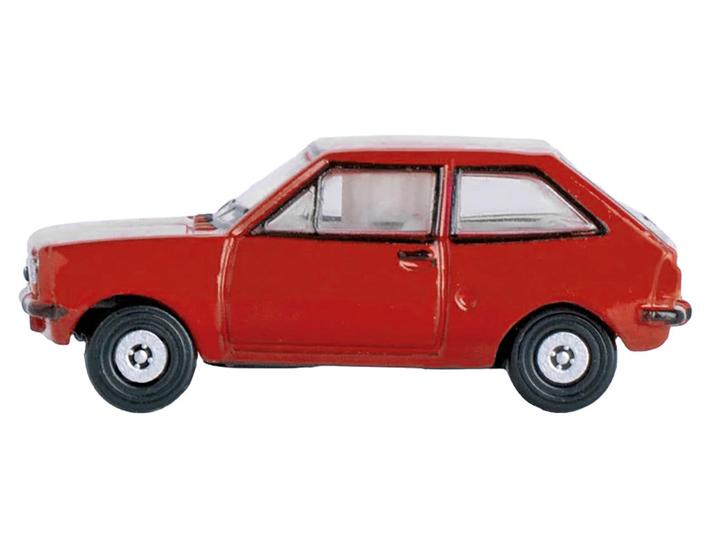 Ford Fiesta Mk1 RHD (Right Hand Drive) Venetian Red 1/148 (N) Scale Diecast Model Car by Oxford Diecast - image 2