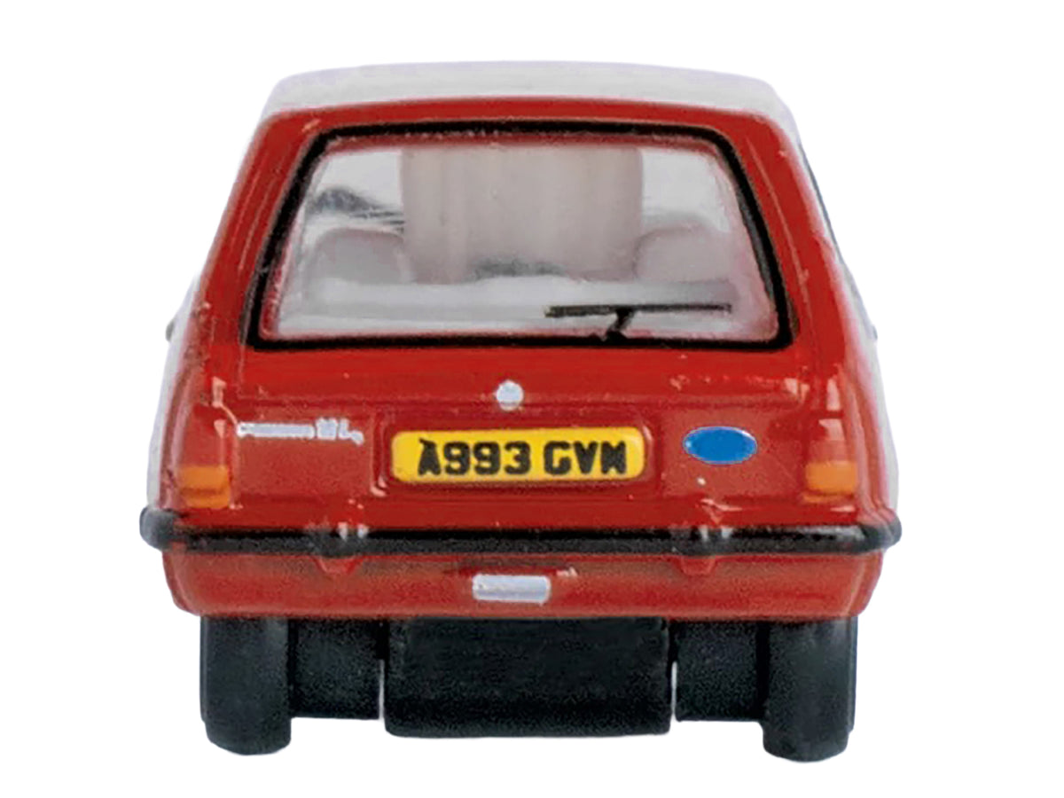 Ford Fiesta Mk1 RHD (Right Hand Drive) Venetian Red 1/148 (N) Scale Diecast Model Car by Oxford Diecast - image 4