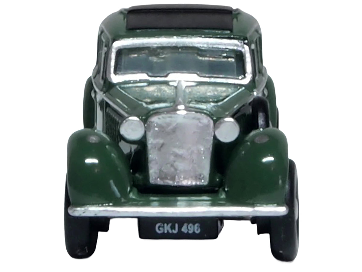 Jaguar SS RHD (Right Hand Drive) Suede Green with Black Top 1/148 (N) Scale Diecast Model Car by Oxford Diecast - image 4