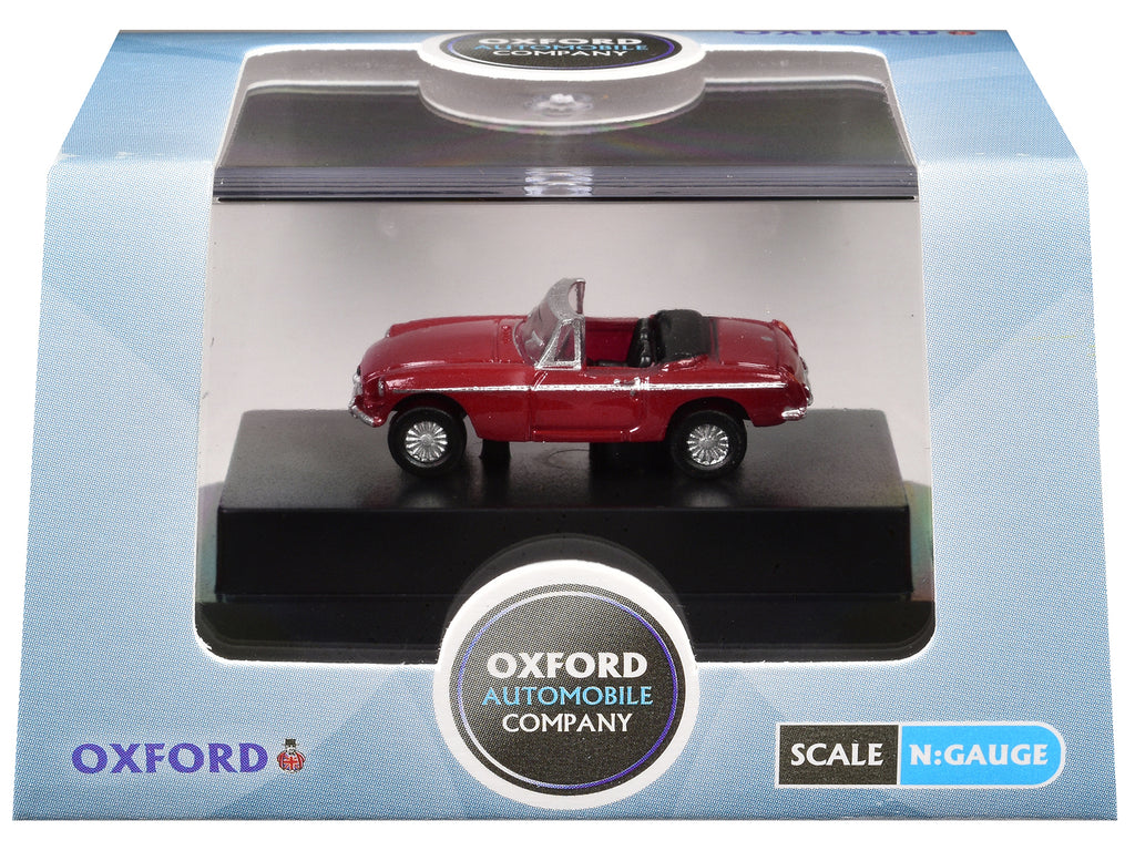 MG MGB Roadster RHD (Right Hand Drive) Tartan Red 1/148 (N) Scale Diecast Model Car by Oxford Diecast - image 3