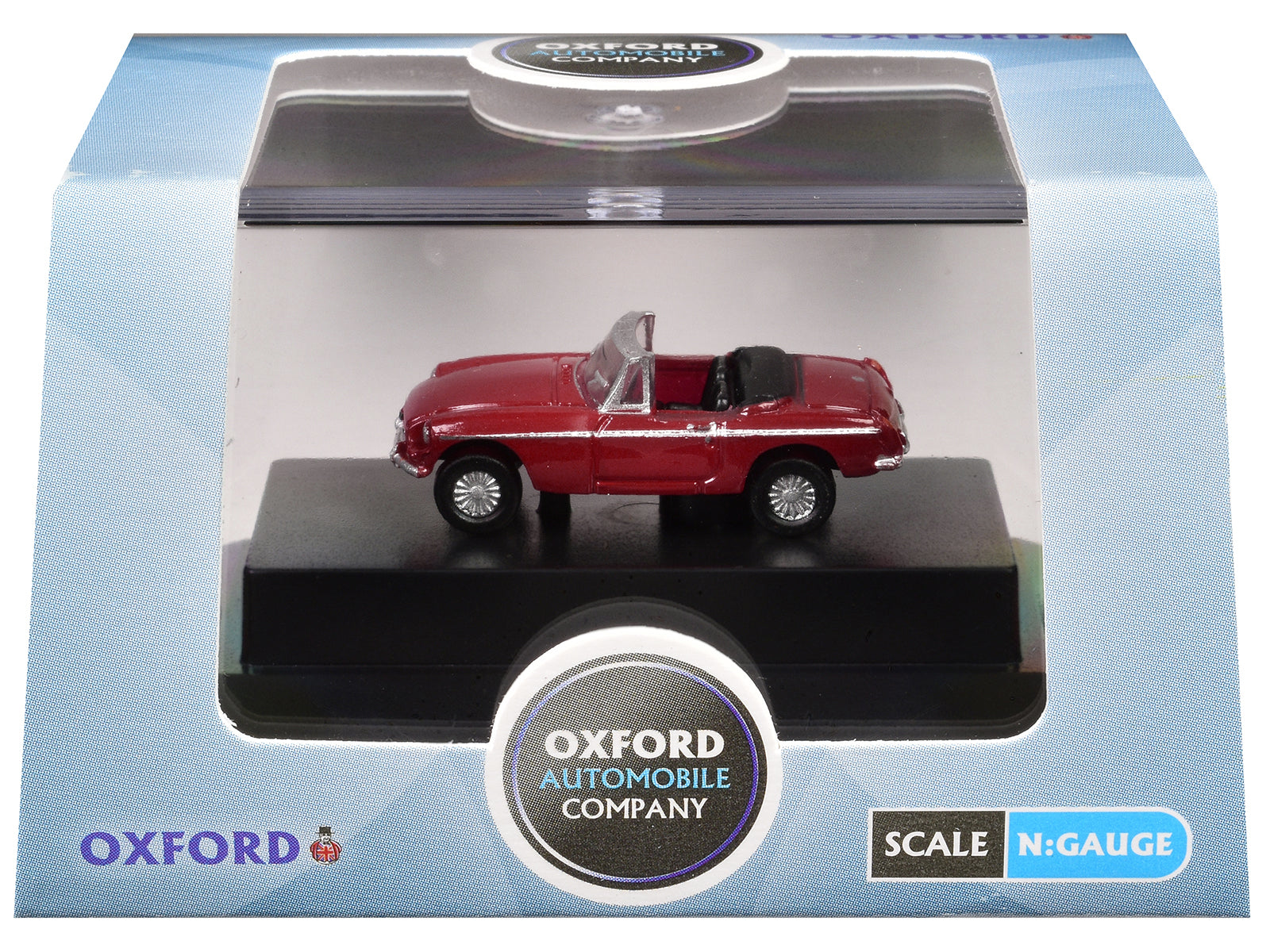 MG MGB Roadster RHD (Right Hand Drive) Tartan Red 1/148 (N) Scale Diecast Model Car by Oxford Diecast - image 3