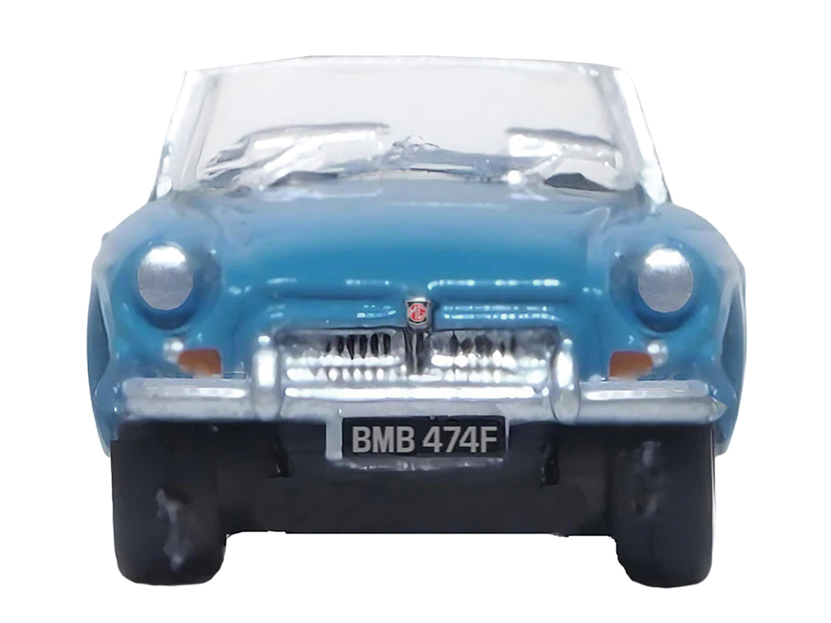 MG MGB Roadster RHD (Right Hand Drive) Iris Blue 1/148 (N) Scale Diecast Model Car by Oxford Diecast - image 3