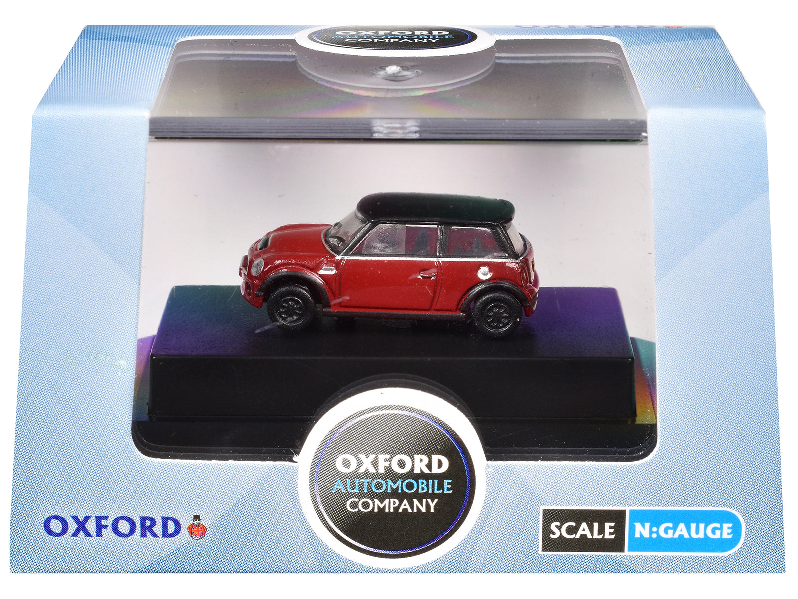 Mini Cooper S RHD (Right Hand Drive) Chili Red with Black Top 1/148 (N) Scale Diecast Model Car by Oxford Diecast - image 3