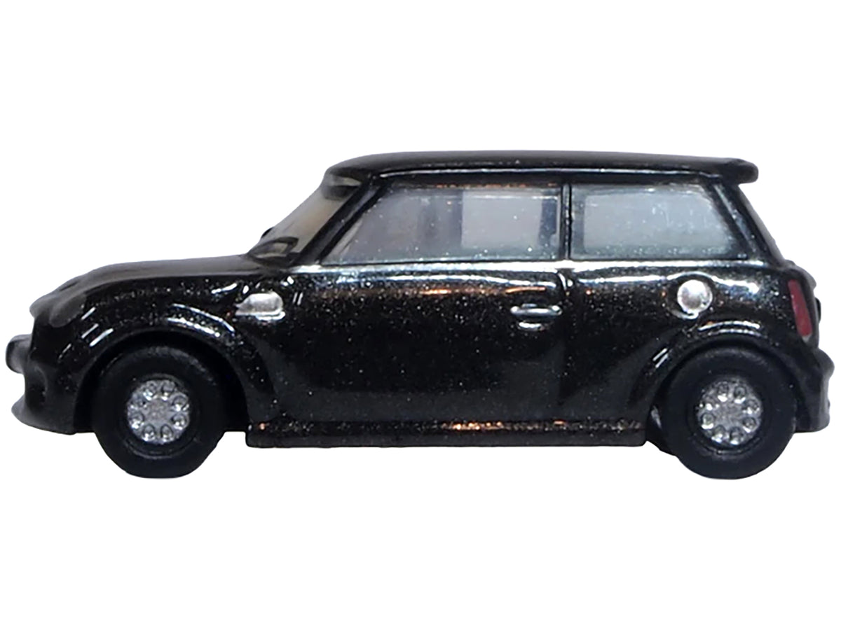 Mini Cooper S RHD (Right Hand Drive) Midnight Black with Silver Stripes 1/148 (N) Scale Diecast Model Car by Oxford Diecast - image 2