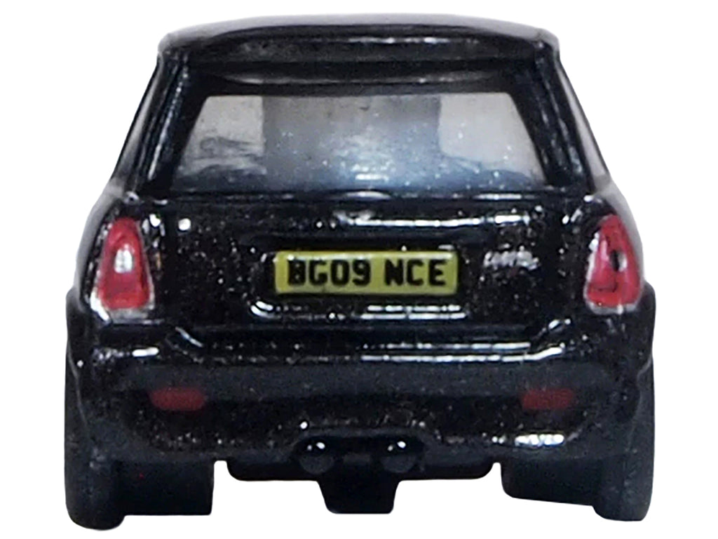 Mini Cooper S RHD (Right Hand Drive) Midnight Black with Silver Stripes 1/148 (N) Scale Diecast Model Car by Oxford Diecast - image 3