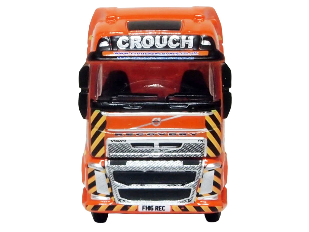 Volvo FH4 Truck RHD (Right Hand Drive) with Low Boy Trailer "Crouch Recovery" Orange with Graphics 1/148 (N) Scale Diecast Model Car by Oxford Diecast - image 4
