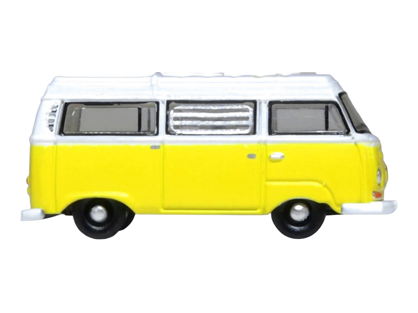 Volkswagen T2 Bay Window Camper Van Saturn Yellow and White 1/148 (N) Scale Diecast Model Car by Oxford Diecast - image 3