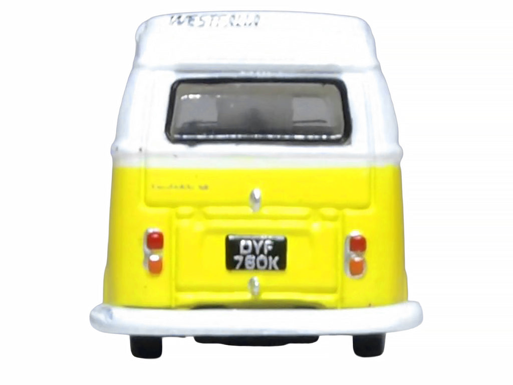 Volkswagen T2 Bay Window Camper Van Saturn Yellow and White 1/148 (N) Scale Diecast Model Car by Oxford Diecast - image 5