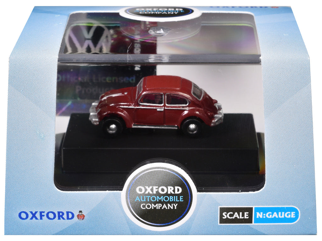 Volkswagen Beetle Ruby Red 1/148 (N) Scale Diecast Model Car by Oxford Diecast - image 3