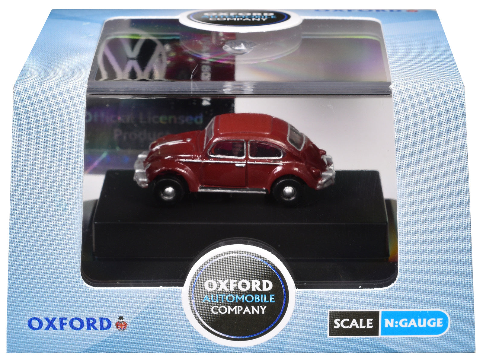 Volkswagen Beetle Ruby Red 1/148 (N) Scale Diecast Model Car by Oxford Diecast - image 3