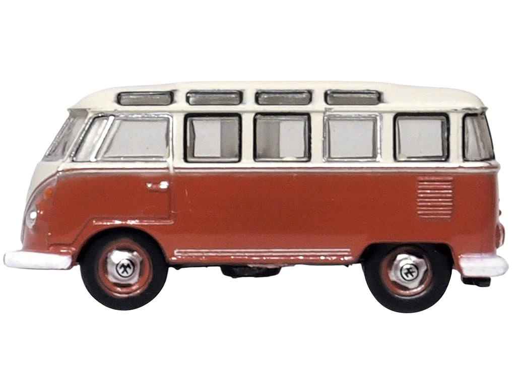Volkswagen T1 Samba Bus Sealing Wax Red and Gray 1/148 (N) Scale Diecast Model Car by Oxford Diecast - image 2