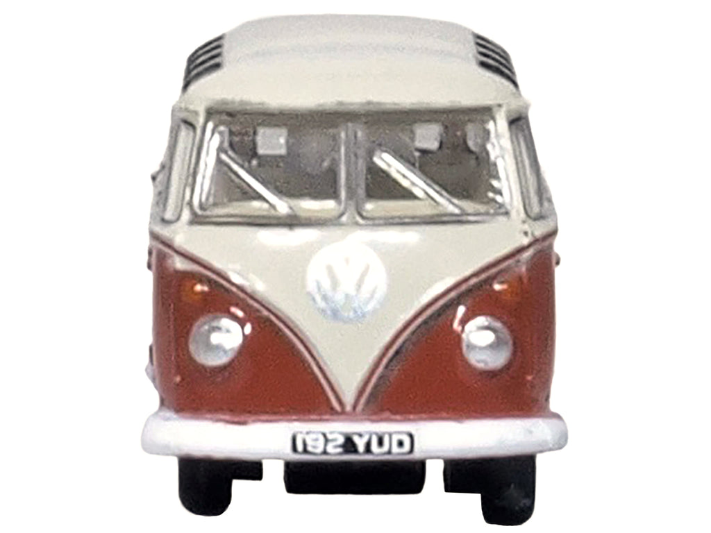 Volkswagen T1 Samba Bus Sealing Wax Red and Gray 1/148 (N) Scale Diecast Model Car by Oxford Diecast - image 4