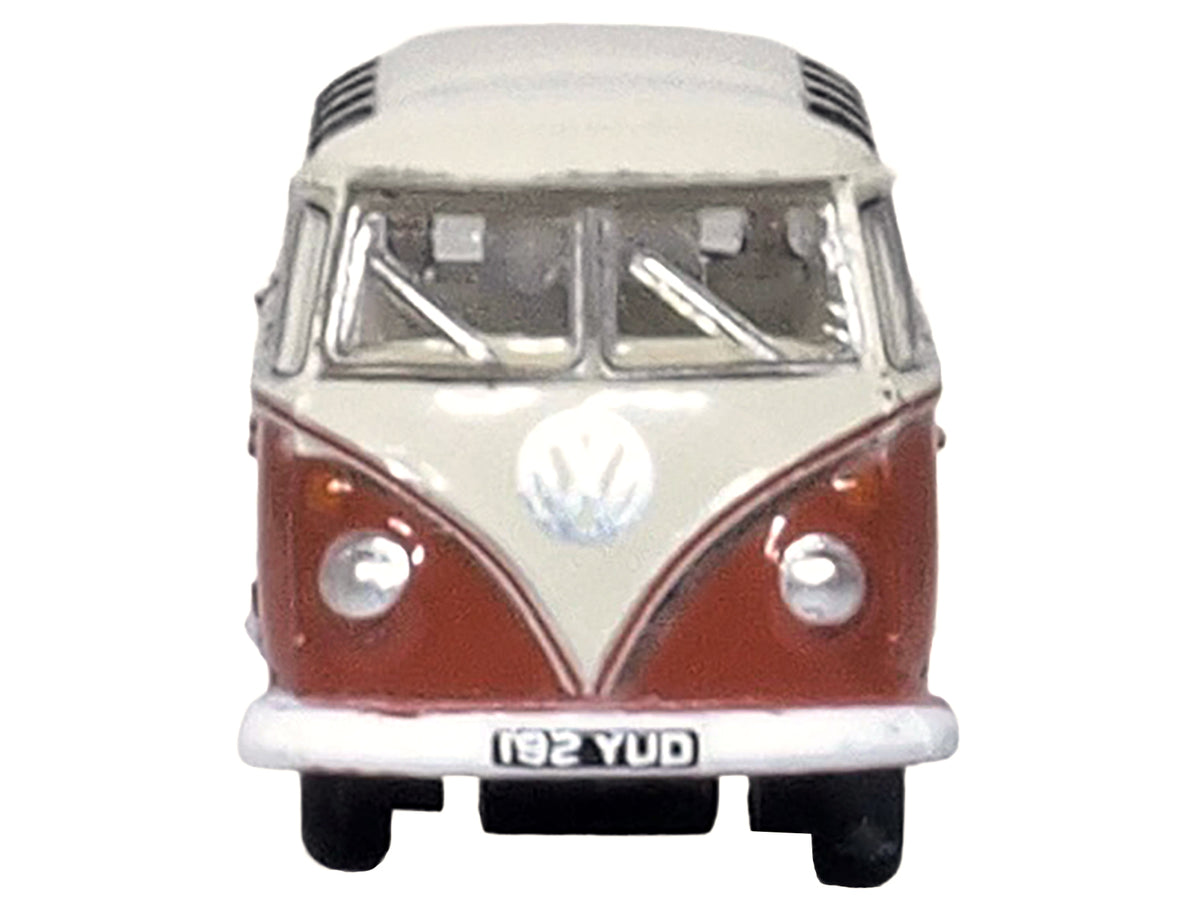 Volkswagen T1 Samba Bus Sealing Wax Red and Gray 1/148 (N) Scale Diecast Model Car by Oxford Diecast - image 4