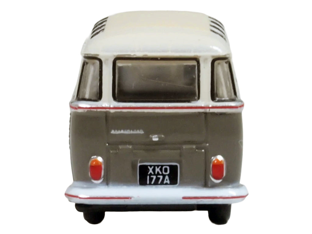 Volkswagen T1 Samba Bus Mouse Grey and Pearl White with Red Stripes 1/148 (N) Scale Diecast Model Car by Oxford Diecast - image 5