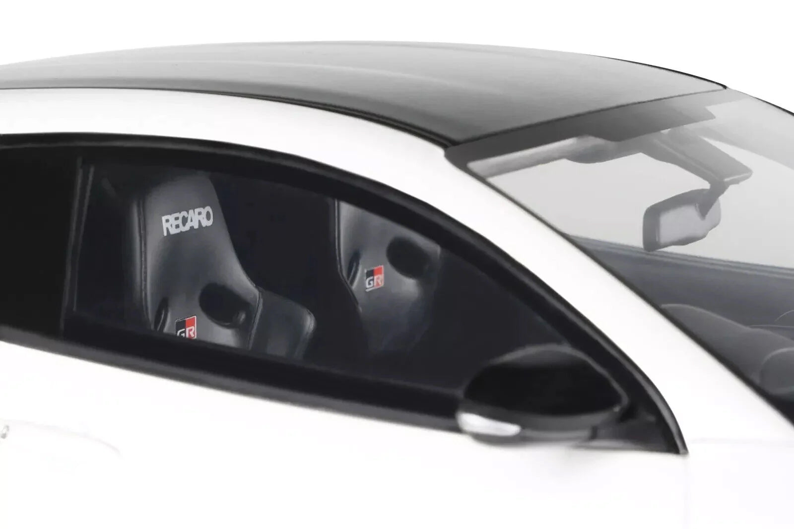 2022 Toyota GRMN Yaris RHD (Right Hand Drive) Platinum White Pearl with Black Hood and Top Limited Edition to 999 pieces Worldwide 1/18 Model Car by Otto Mobile - image 2