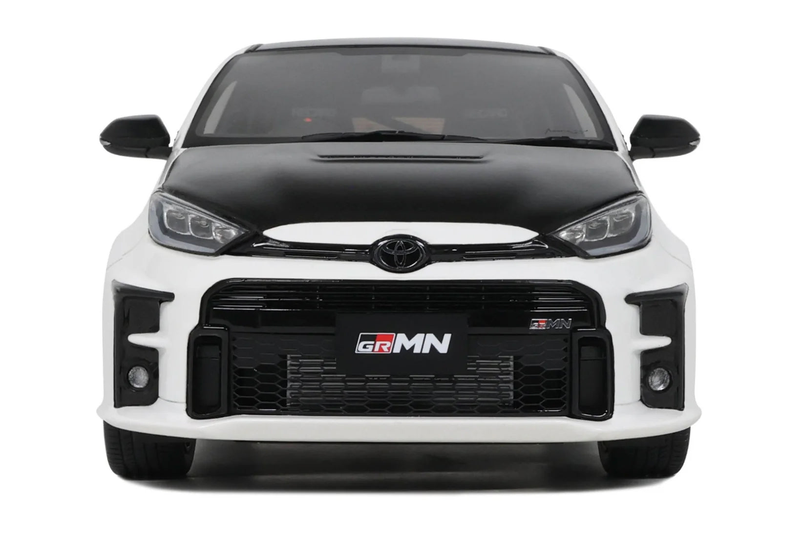 2022 Toyota GRMN Yaris RHD (Right Hand Drive) Platinum White Pearl with Black Hood and Top Limited Edition to 999 pieces Worldwide 1/18 Model Car by Otto Mobile - image 5