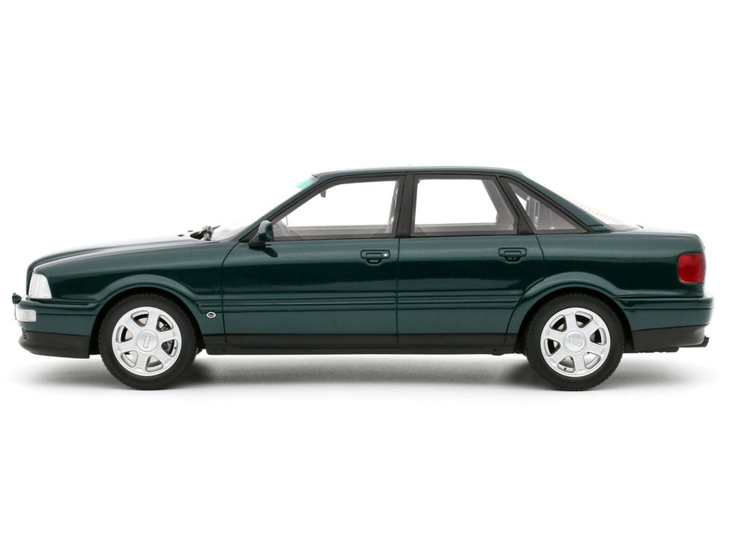 1993 Audi S2 Sedan Emerald Green Metallic Limited Edition to 2000 pieces Worldwide 1/18 Model Car by Otto Mobile - image 4