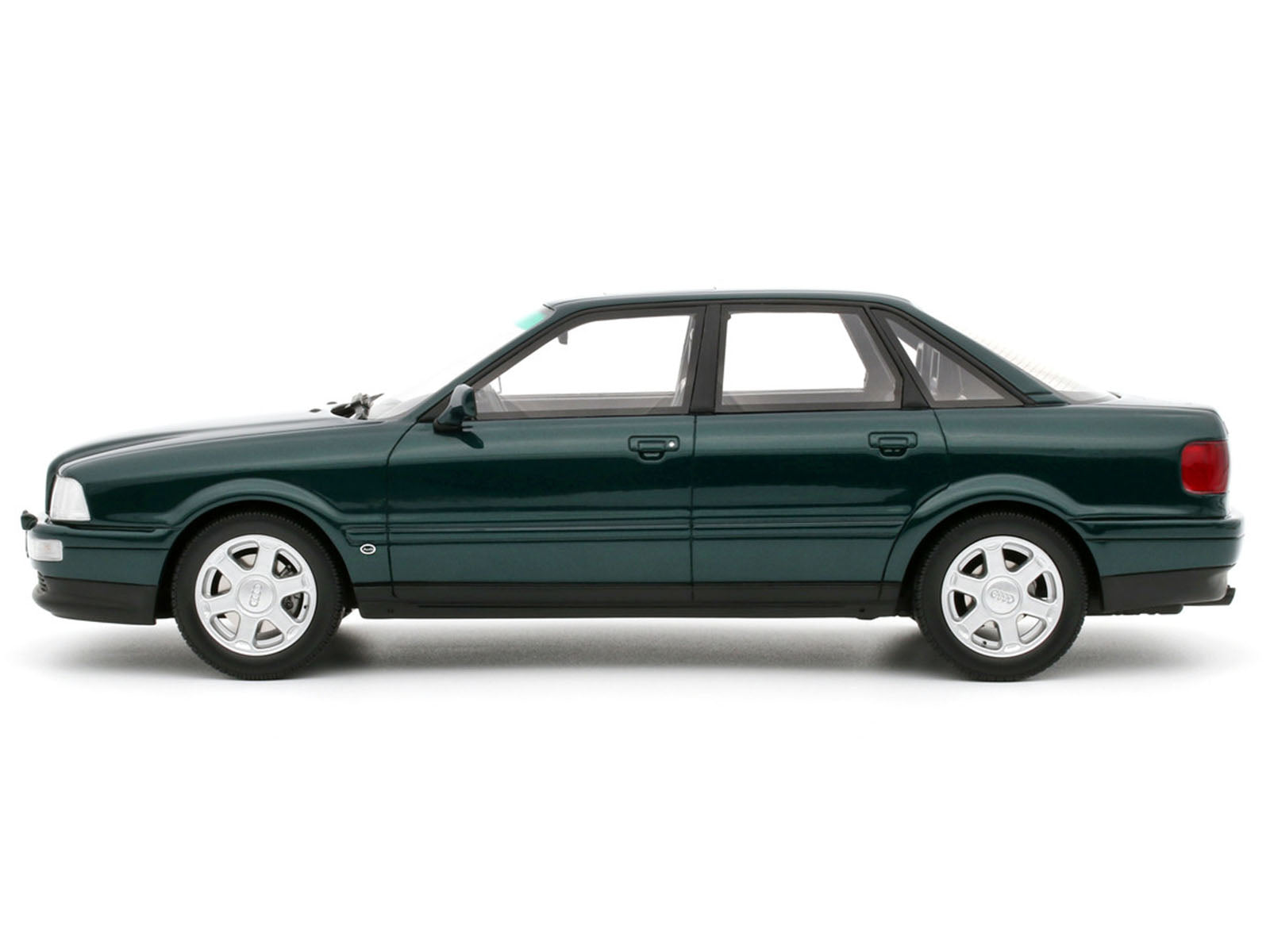 1993 Audi S2 Sedan Emerald Green Metallic Limited Edition to 2000 pieces Worldwide 1/18 Model Car by Otto Mobile - image 4