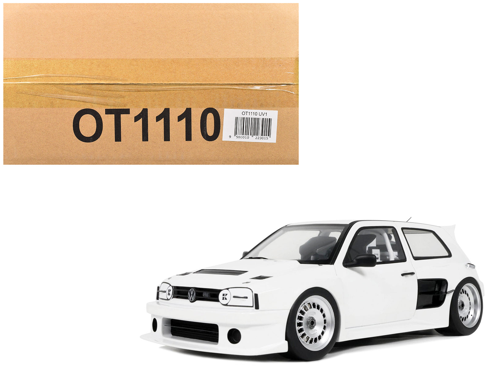 2024 Volkswagen Golf III by Khyzyl Saleem White Limited Edition to 2000 pieces Worldwide 1/18 Model Car by Otto Mobile