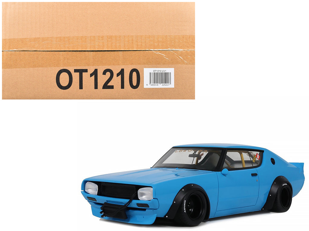 2024 Nissan Skyline 2000 GT-R (KPGC110) "LB-Works" RHD (Right Hand Drive) Blue Limited Edition to 999 pieces Worldwide 1/18 Model Car by Otto Mobile