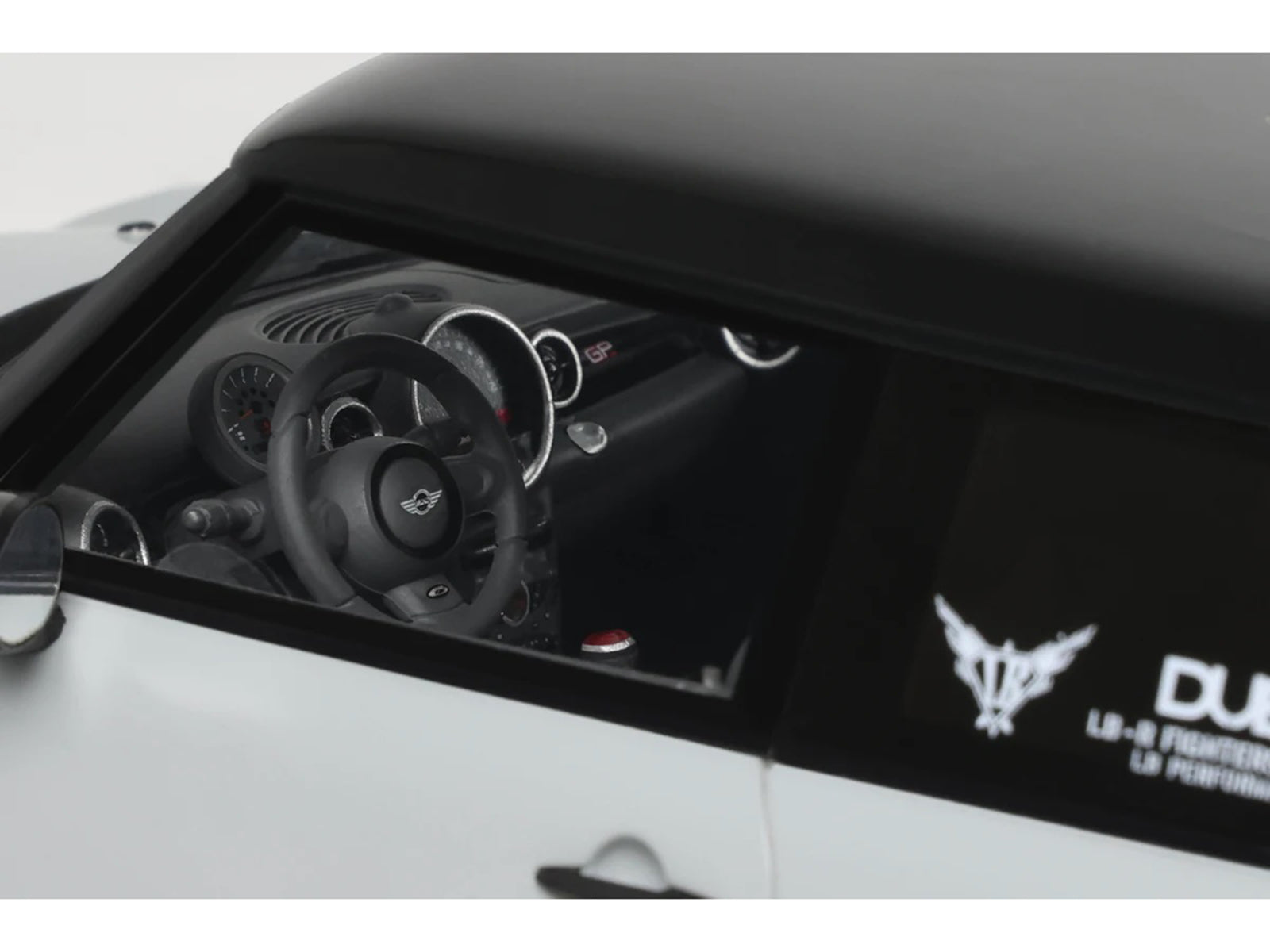 2015 Mini Cooper R56 LB-Works "LB Nation" Gray with Black Top Limited Edition to 999 pieces Worldwide 1/18 Model Car by Otto Mobile - image 2