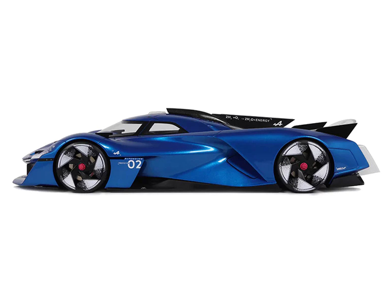 2024 Alpine Alpenglow HY6 Concept Car Specular Blue Metallic 1/18 Model Car by Otto Mobile