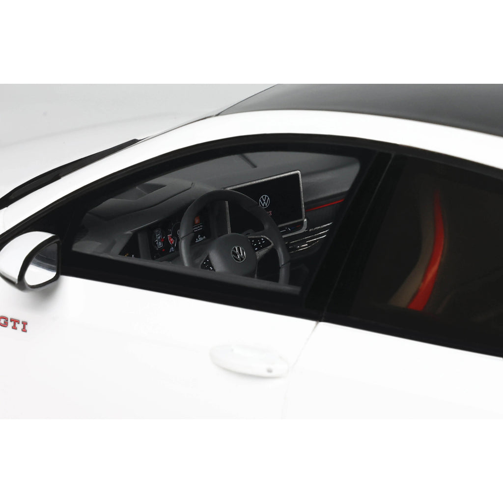 2024 Volkswagen Golf Mk.8 GTi Clubsport Pure White Limited Edition to 999 pieces Worldwide 1/18 Model Car by Otto Mobile - image 3