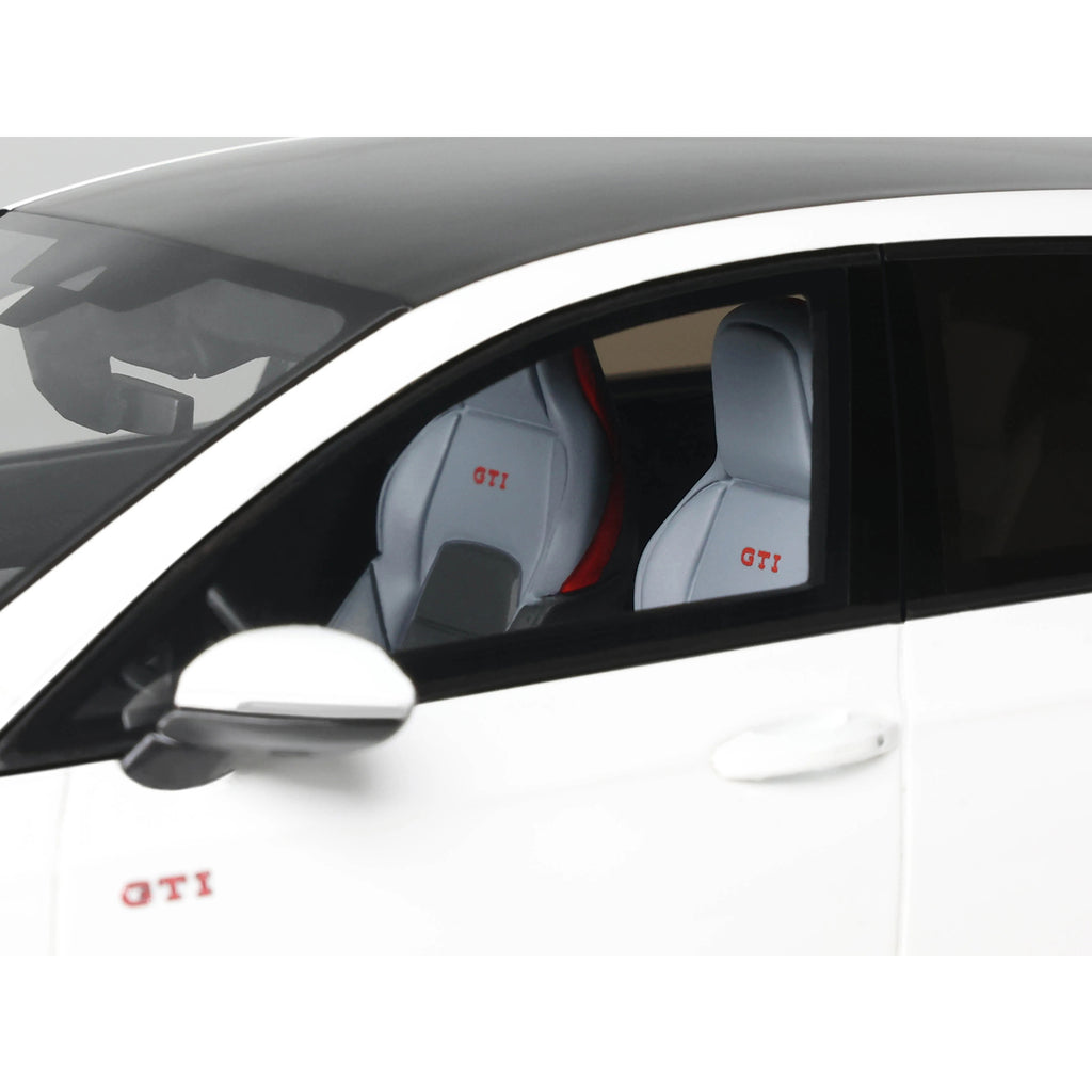 2024 Volkswagen Golf Mk.8 GTi Clubsport Pure White Limited Edition to 999 pieces Worldwide 1/18 Model Car by Otto Mobile - image 2