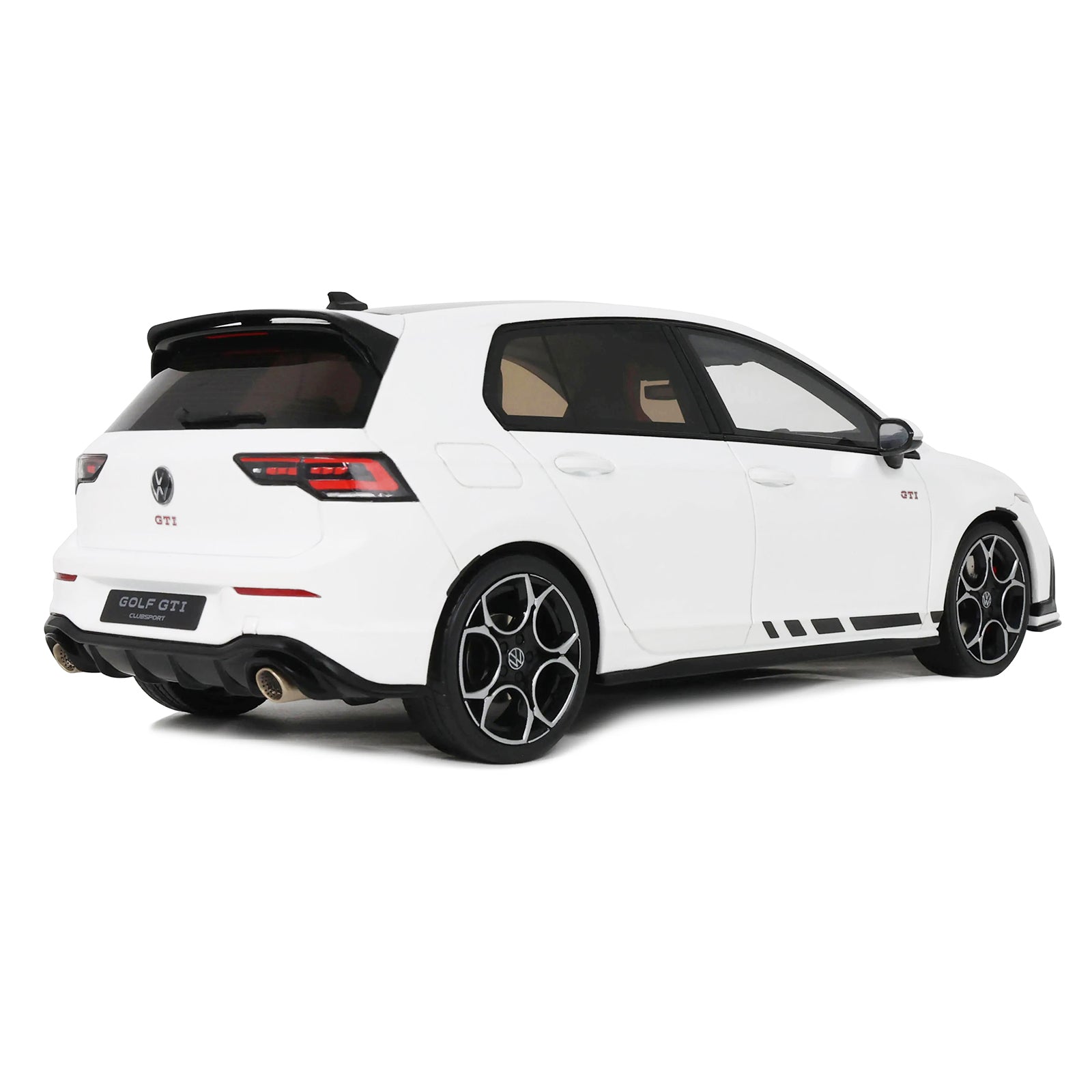 2024 Volkswagen Golf Mk.8 GTi Clubsport Pure White Limited Edition to 999 pieces Worldwide 1/18 Model Car by Otto Mobile - image 5
