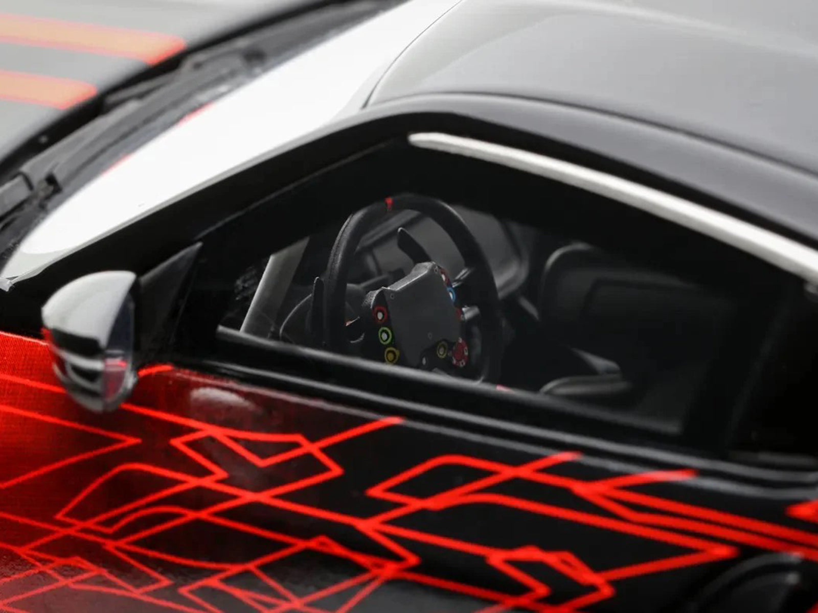 2022 Nissan Z GT4 #23 Black with Red Graphics "2022 SEMA Show" 1/18 Model Car by Otto Mobile